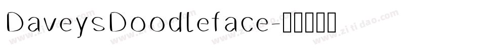 DaveysDoodleface字体转换