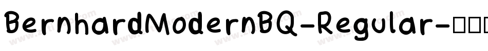 BernhardModernBQ-Regular字体转换