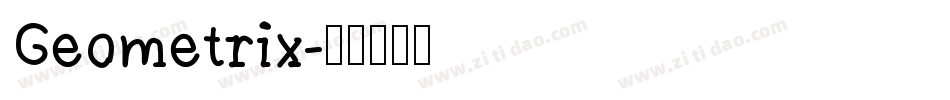 Geometrix字体转换