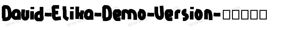 David-Elika-Demo-Version字体转换