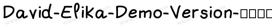 David-Elika-Demo-Version字体转换