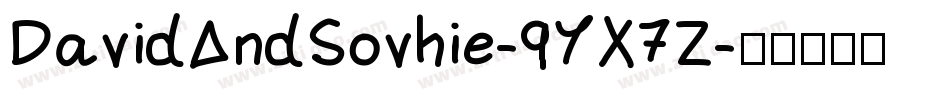 DavidAndSovhie-9YX7Z字体转换