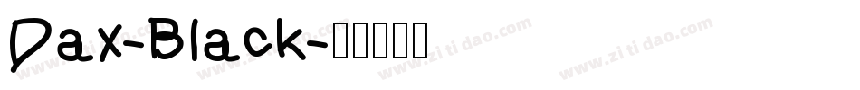 Dax-Black字体转换