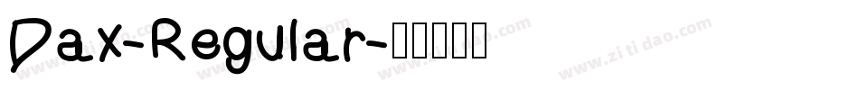 Dax-Regular字体转换