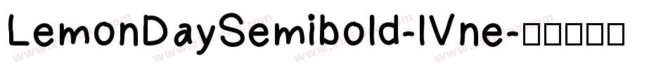 LemonDaySemibold-lVne字体转换