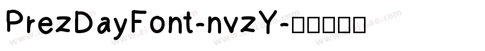 PrezDayFont-nvzY字体转换