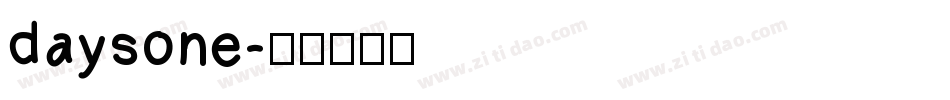 daysone字体转换