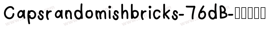 Capsrandomishbricks-76dB字体转换
