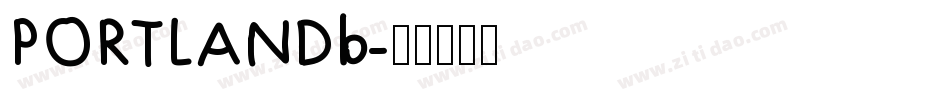 PORTLANDb字体转换