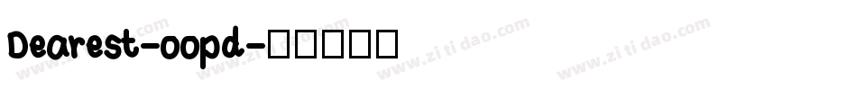 Dearest-oopd字体转换