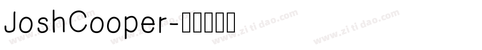 JoshCooper字体转换