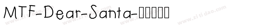 MTF-Dear-Santa字体转换