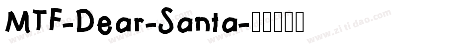 MTF-Dear-Santa字体转换