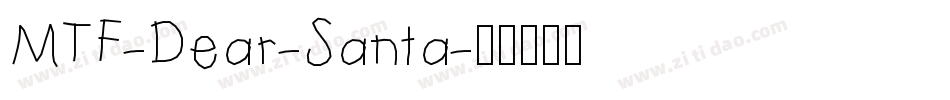 MTF-Dear-Santa字体转换
