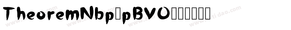 TheoremNbp-pBVO字体转换