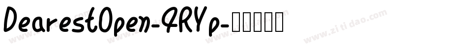 DearestOpen-4RYp字体转换
