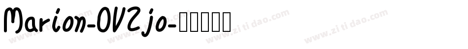 Marion-OVZjo字体转换