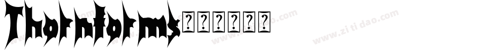 Thornforms字体转换