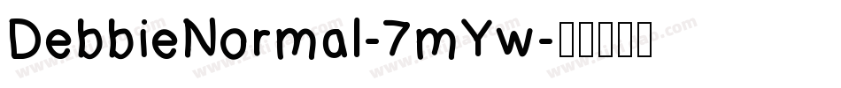 DebbieNormal-7mYw字体转换