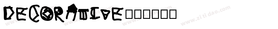 Decorative字体转换