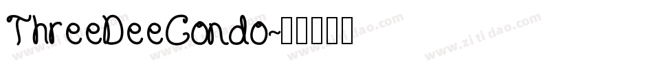 ThreeDeeCondo字体转换