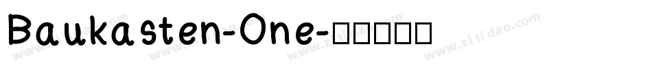 Baukasten-One字体转换