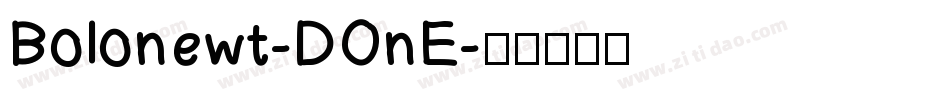 Bolonewt-DOnE字体转换