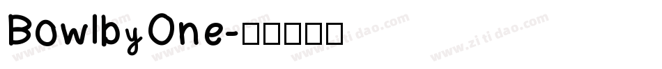 BowlbyOne字体转换
