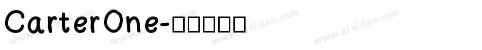 CarterOne字体转换