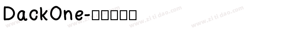 DackOne字体转换