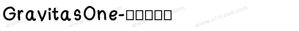 GravitasOne字体转换