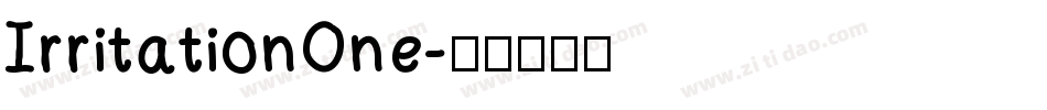 IrritationOne字体转换