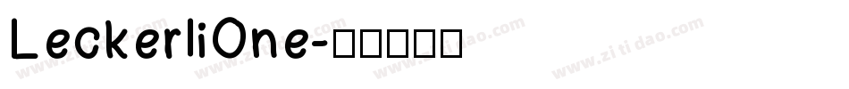 LeckerliOne字体转换