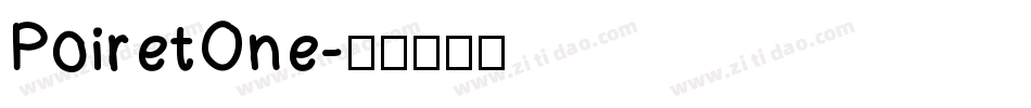 PoiretOne字体转换