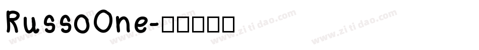 RussoOne字体转换