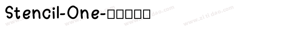 Stencil-One字体转换