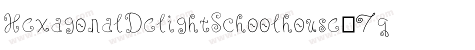 HexagonalDelightSchoolhouse-7qrP字体转换
