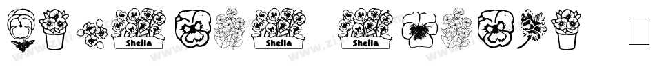 pansies4sheila2字体转换