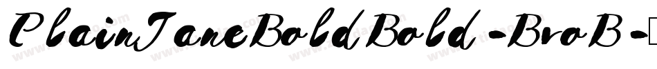 PlainJaneBoldBold-BvoB字体转换