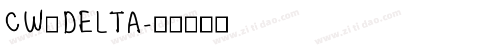 CW_DELTA字体转换