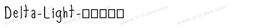 Delta-Light字体转换
