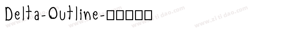 Delta-Outline字体转换