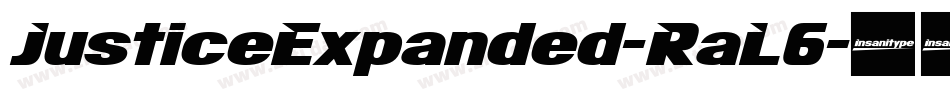 JusticeExpanded-RaL6字体转换