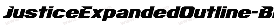 JusticeExpandedOutline-BKn8字体转换