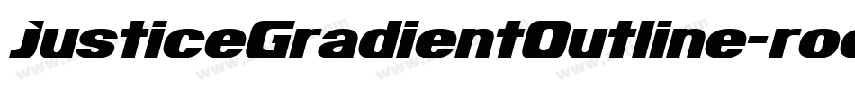 JusticeGradientOutline-roeL字体转换