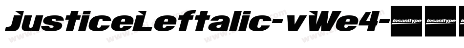 JusticeLeftalic-vWe4字体转换