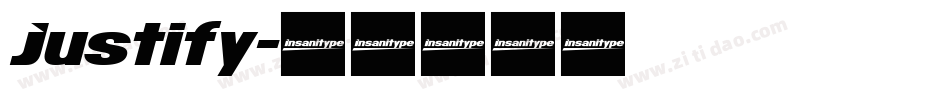 Justify字体转换