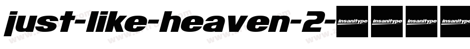 just-like-heaven-2字体转换