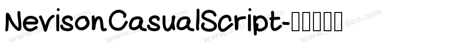 NevisonCasualScript字体转换