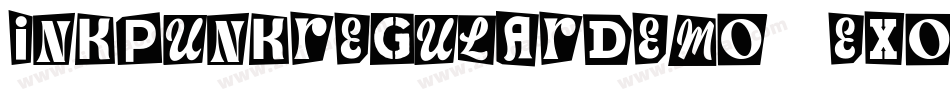 InkPunkRegularDemo-0exo字体转换